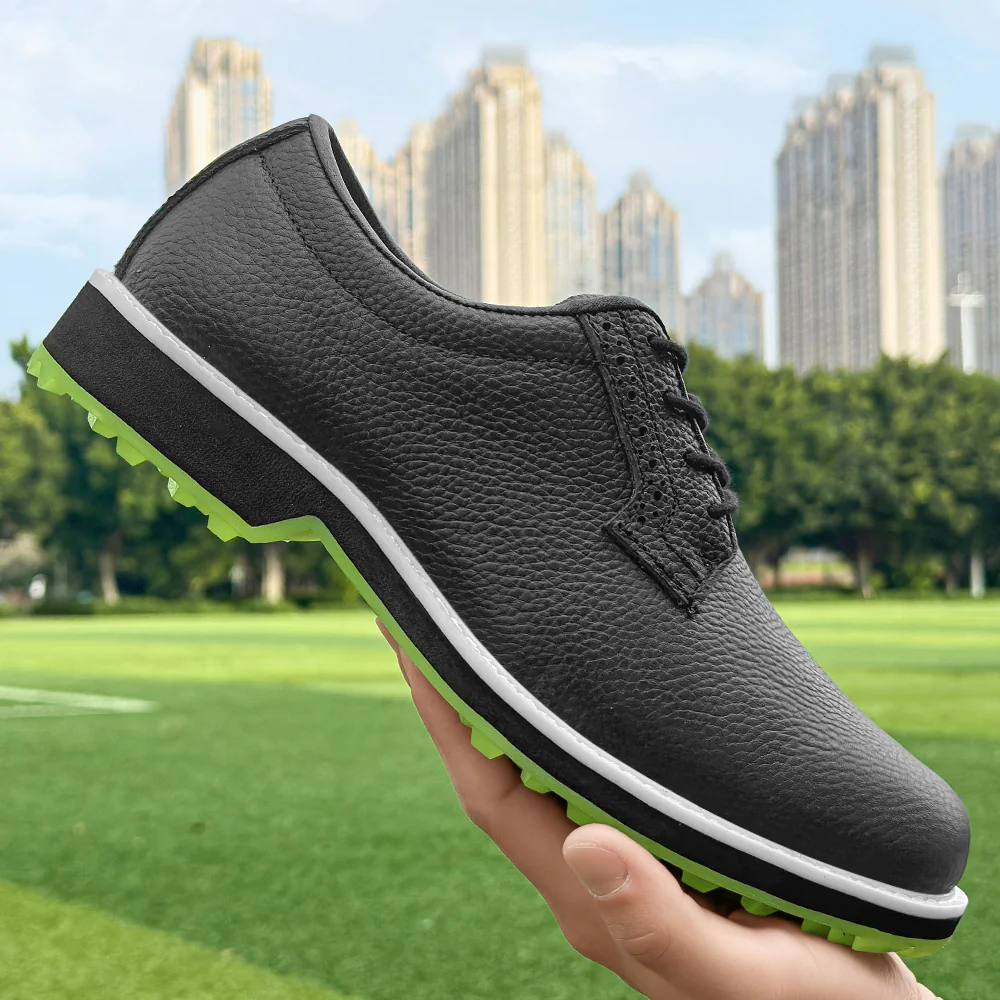 KSOKGOF Professional Waterproof Golf Shoes Outdoor Spiked Golf Footwear Unisex for Men & Women, Black G8005 - Image 7