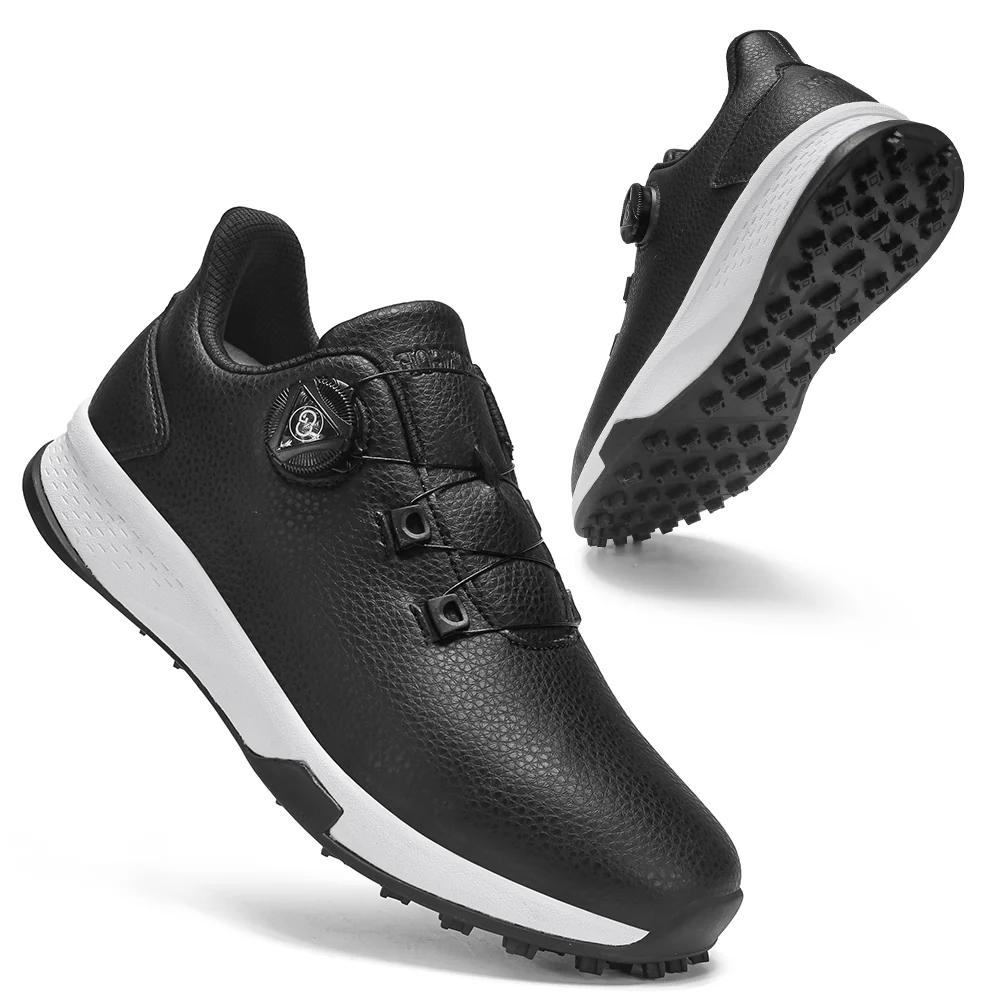 KSOKGOF Universal Golf Shoes for Men and Women, Comfortable Golf Sneakers with Strong Grip, Outstanding Traction & Superior Stability, Black G8001 - Image 24