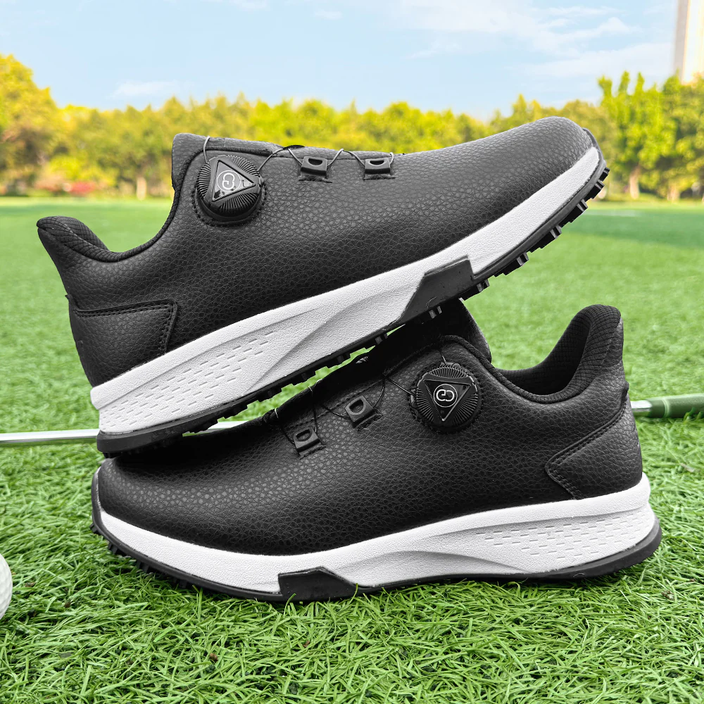 KSOKGOF Universal Golf Shoes for Men and Women, Comfortable Golf Sneakers with Strong Grip, Outstanding Traction & Superior Stability, Black G8001 - Image 3