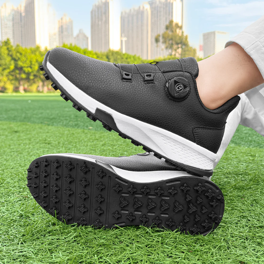 KSOKGOF Universal Golf Shoes for Men and Women, Comfortable Golf Sneakers with Strong Grip, Outstanding Traction & Superior Stability, Black G8001 - Image 6