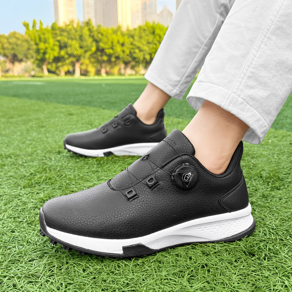 KSOKGOF Universal Golf Shoes for Men and Women, Comfortable Golf Sneakers with Strong Grip, Outstanding Traction & Superior Stability, Black G8001 - Image 7
