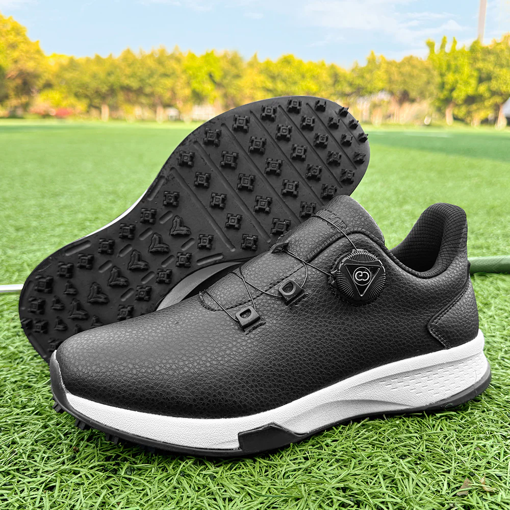 KSOKGOF Universal Golf Shoes for Men and Women, Comfortable Golf Sneakers with Strong Grip, Outstanding Traction & Superior Stability, Black G8001 - Image 8