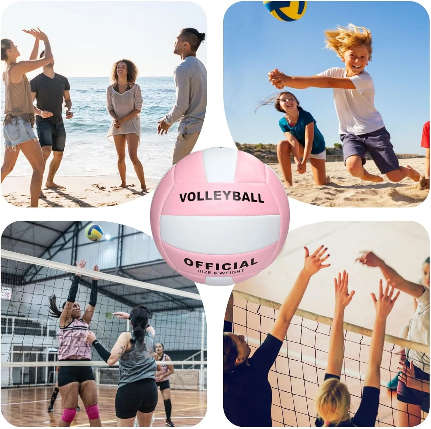 SPP Volleyball Official Size 5 Volleyball Sports Training Game Ball for Beginners Teenagers - Image 3