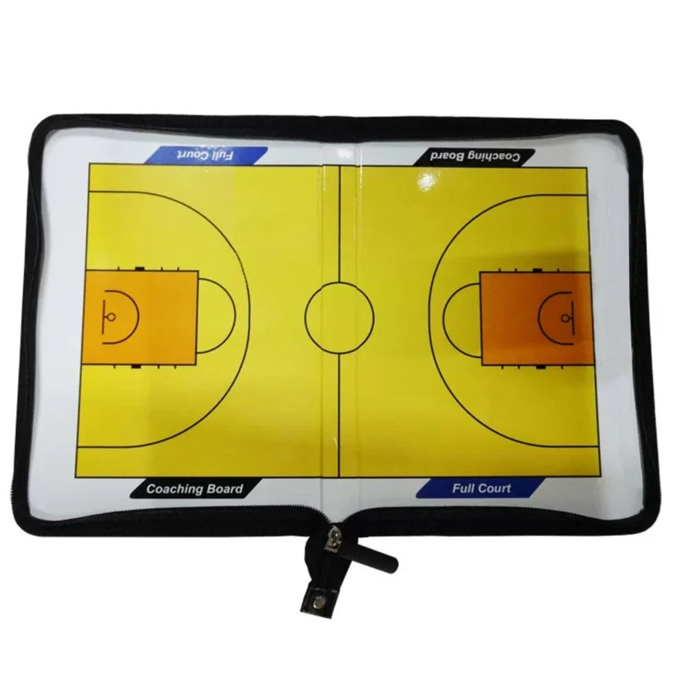 SPPHOENIX Foldable Basketball Coach Tactics Board Double-Sided Magnetic Coaching Clipboard, Strategy Planning Book Set - Image 3