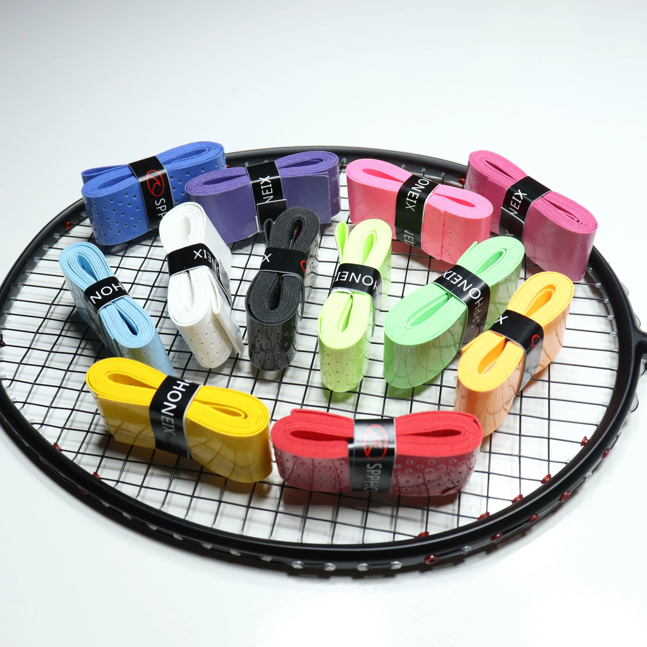 SPPHONEIX Punching Grip Anti-slip Tennis Badminton Squash Racquet Over Grip Tape Overgrip Sweatband（12 COLORS） - Image 15
