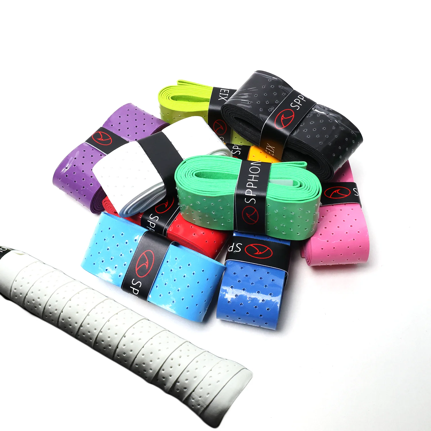 SPPHONEIX Punching Grip Anti-slip Tennis Badminton Squash Racquet Over Grip Tape Overgrip Sweatband（12 COLORS） - Image 16