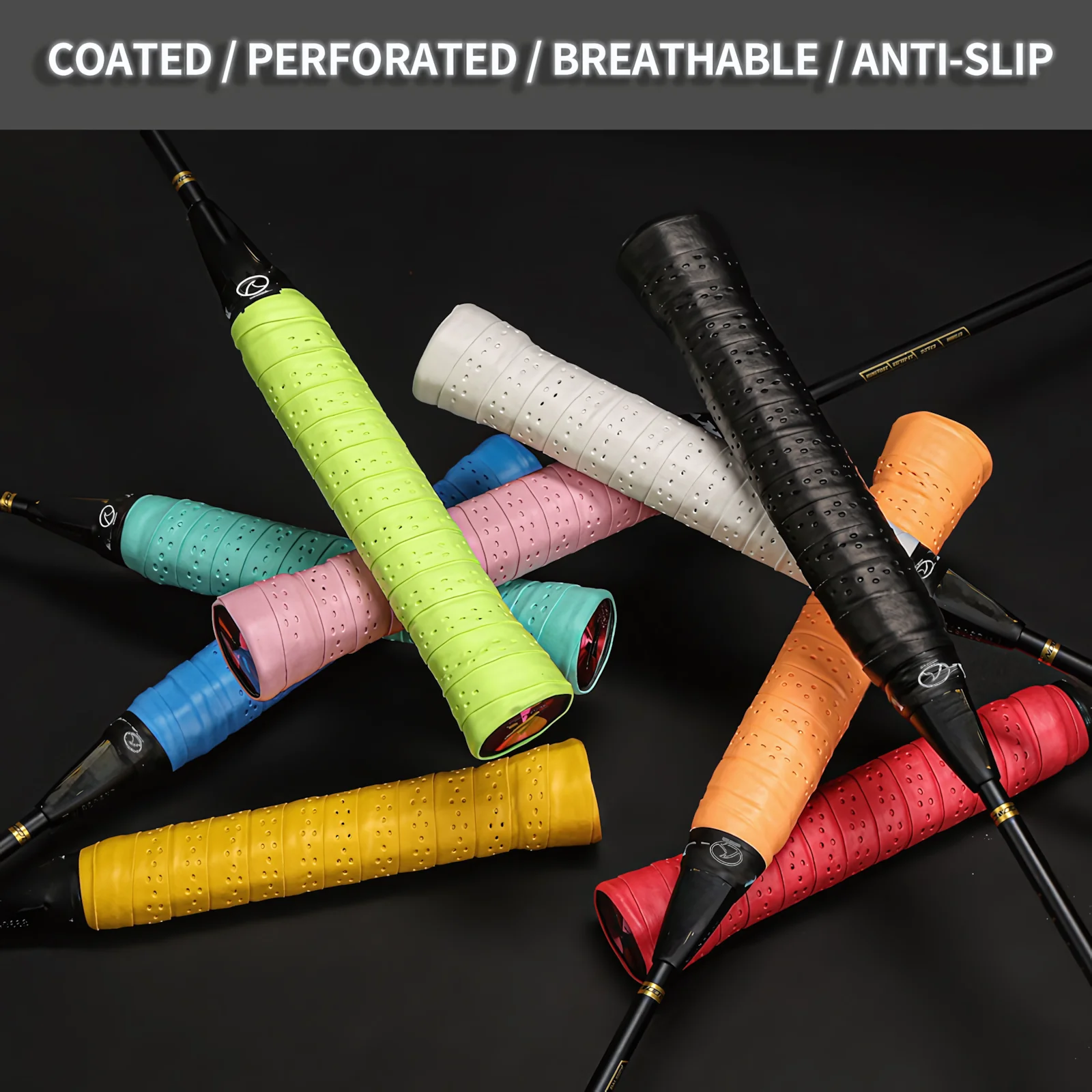 SPPHONEIX Punching Grip Anti-slip Tennis Badminton Squash Racquet Over Grip Tape Overgrip Sweatband（12 COLORS） - Image 3