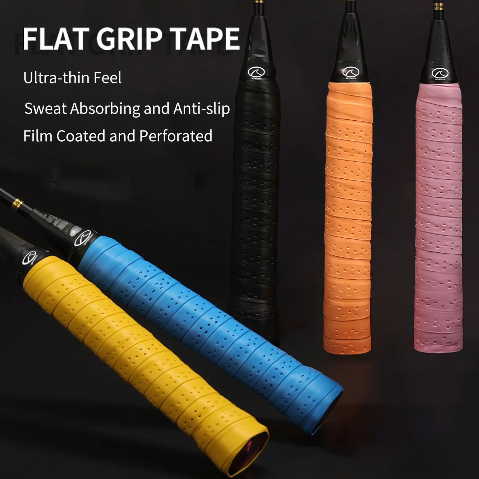 SPPHONEIX Punching Grip Anti-slip Tennis Badminton Squash Racquet Over Grip Tape Overgrip Sweatband（12 COLORS） - Image 5