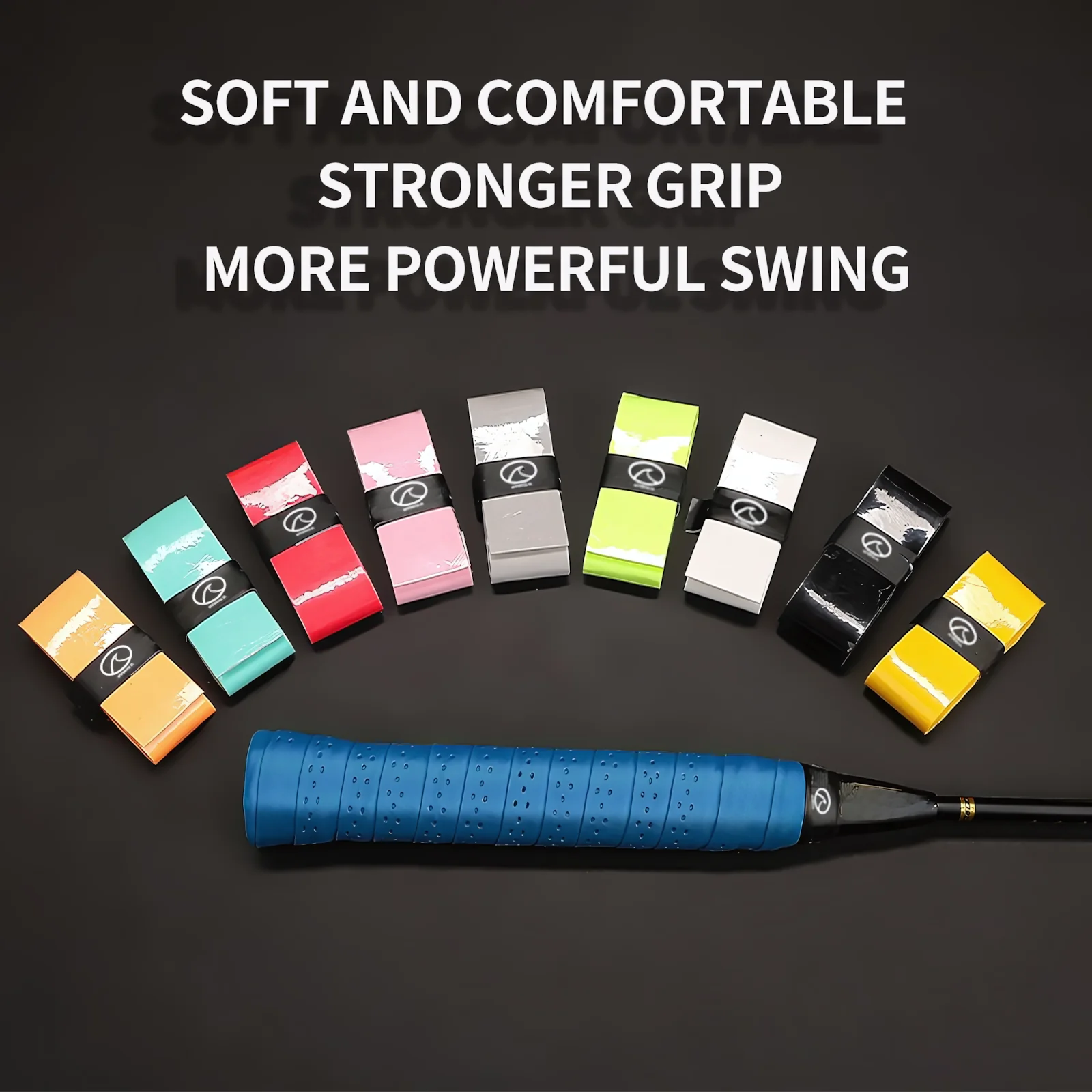 SPPHONEIX Punching Grip Anti-slip Tennis Badminton Squash Racquet Over Grip Tape Overgrip Sweatband（12 COLORS） - Image 6