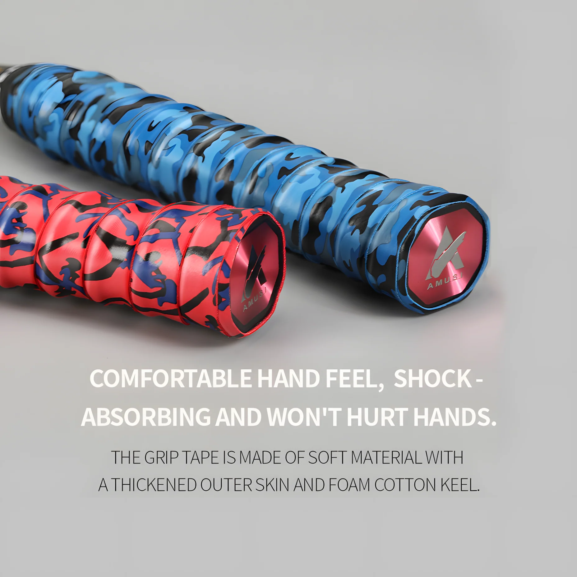SPP Camouflage Memory Keel Racket Grip Anti Slip Super Absorbent Tennis, Badminton, Pickleball Overgrip Grip - Image 9