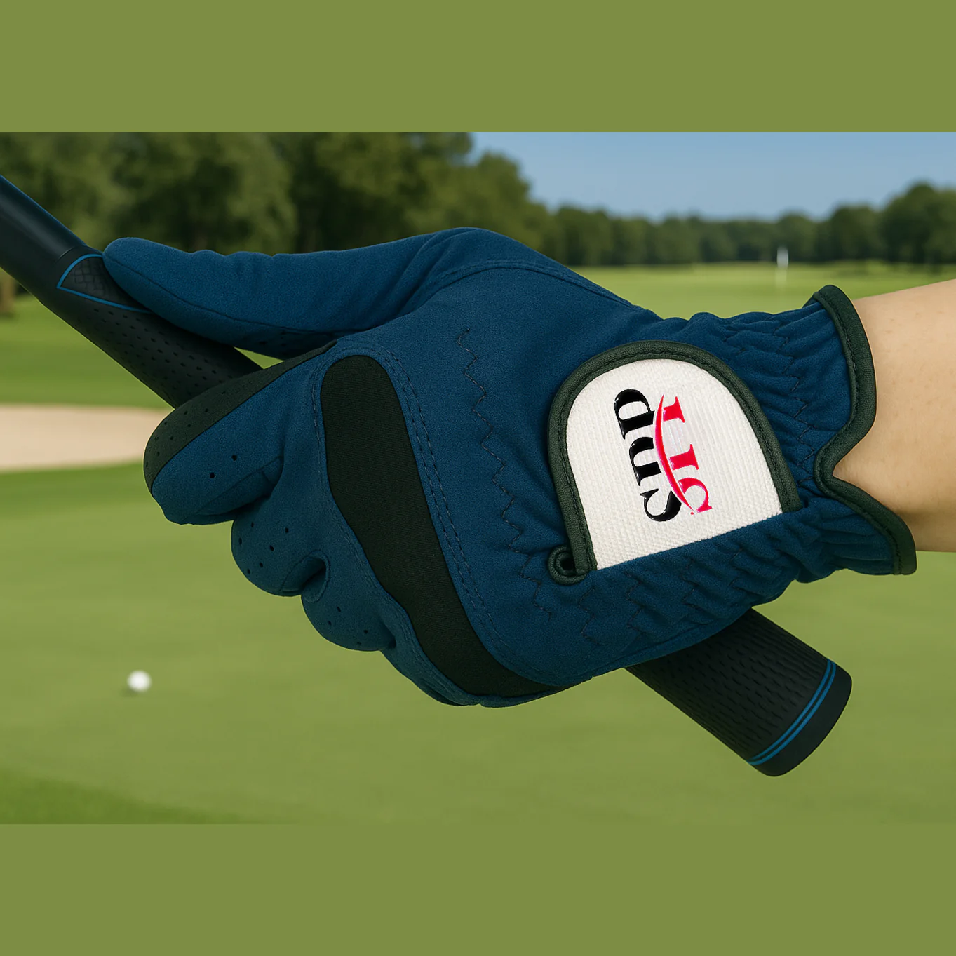 SPP Golf Glove Korean Nanofabric (WHITE/BLACK/BLUE, LEFT HAND/RIGHT HAND) - Image 11