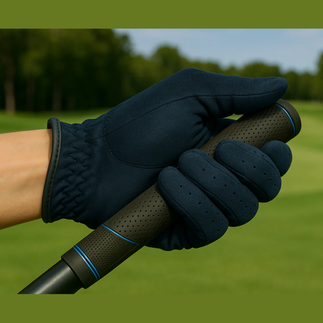 SPP Golf Glove Korean Nanofabric (WHITE/BLACK/BLUE, LEFT HAND/RIGHT HAND) - Image 13