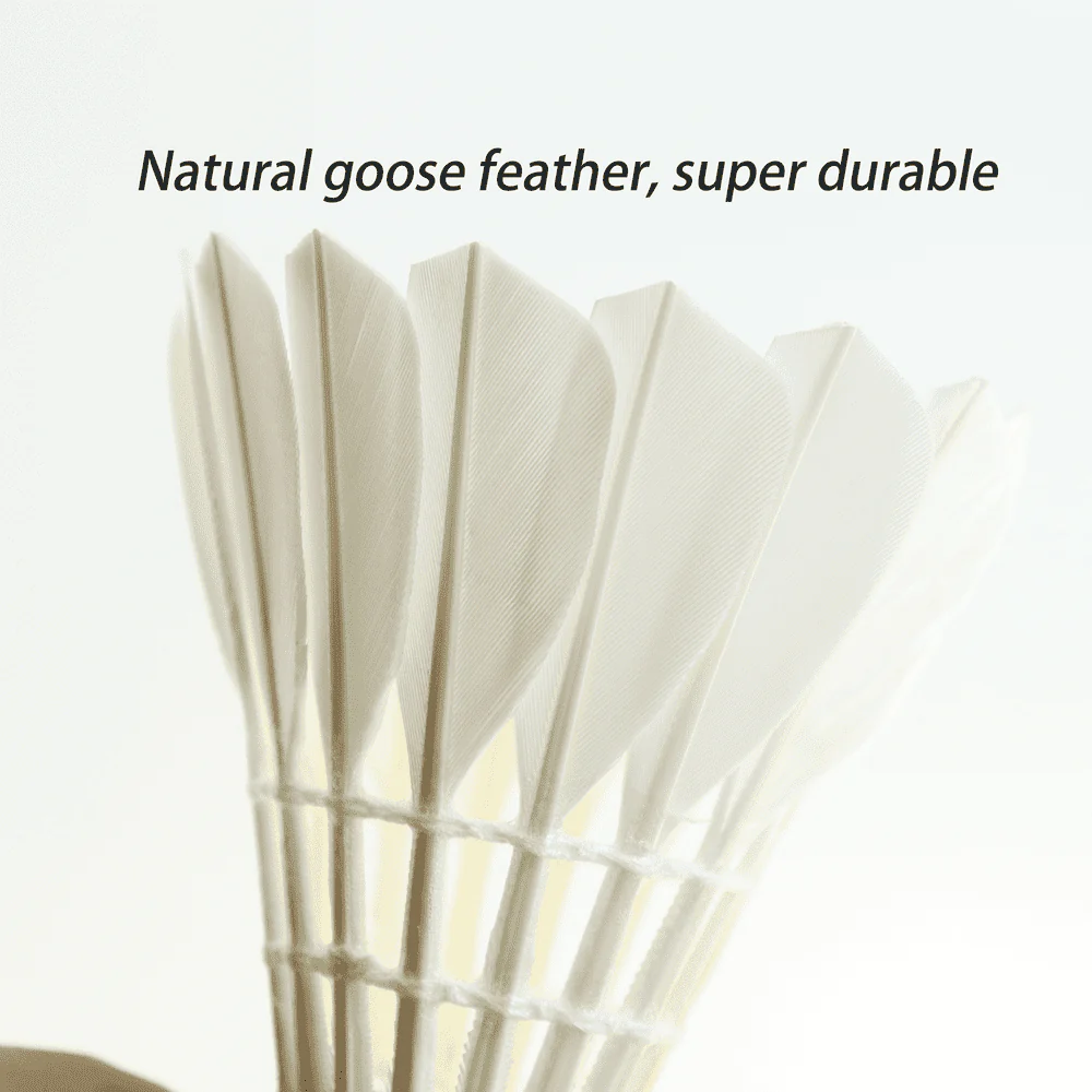 SPPHONEIX Pink Badminton Shuttlecocks Goose Feather 12PCS (King Durability) - Image 5