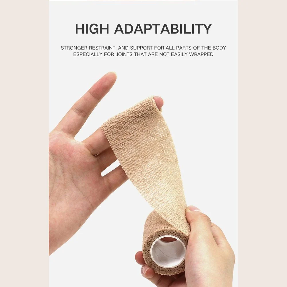 SPPHONEIX Non-Woven Self-Adhesive Cotton Bandage for Outdoor Sports Protection - Breathable, Flexible Wrap for Injuries & Support (5cmx4.5m) - Image 5