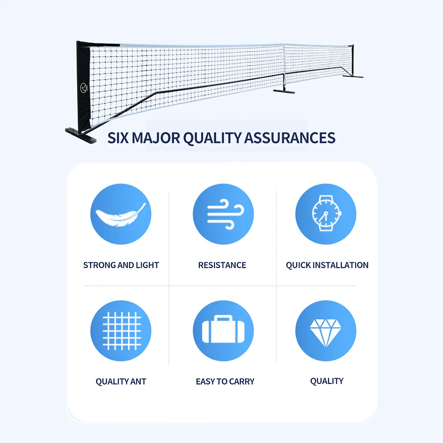 SPPHONEIX Pickleball Net Portable Equipment Pickle Ball Net for Outdoor Training Party - Image 4
