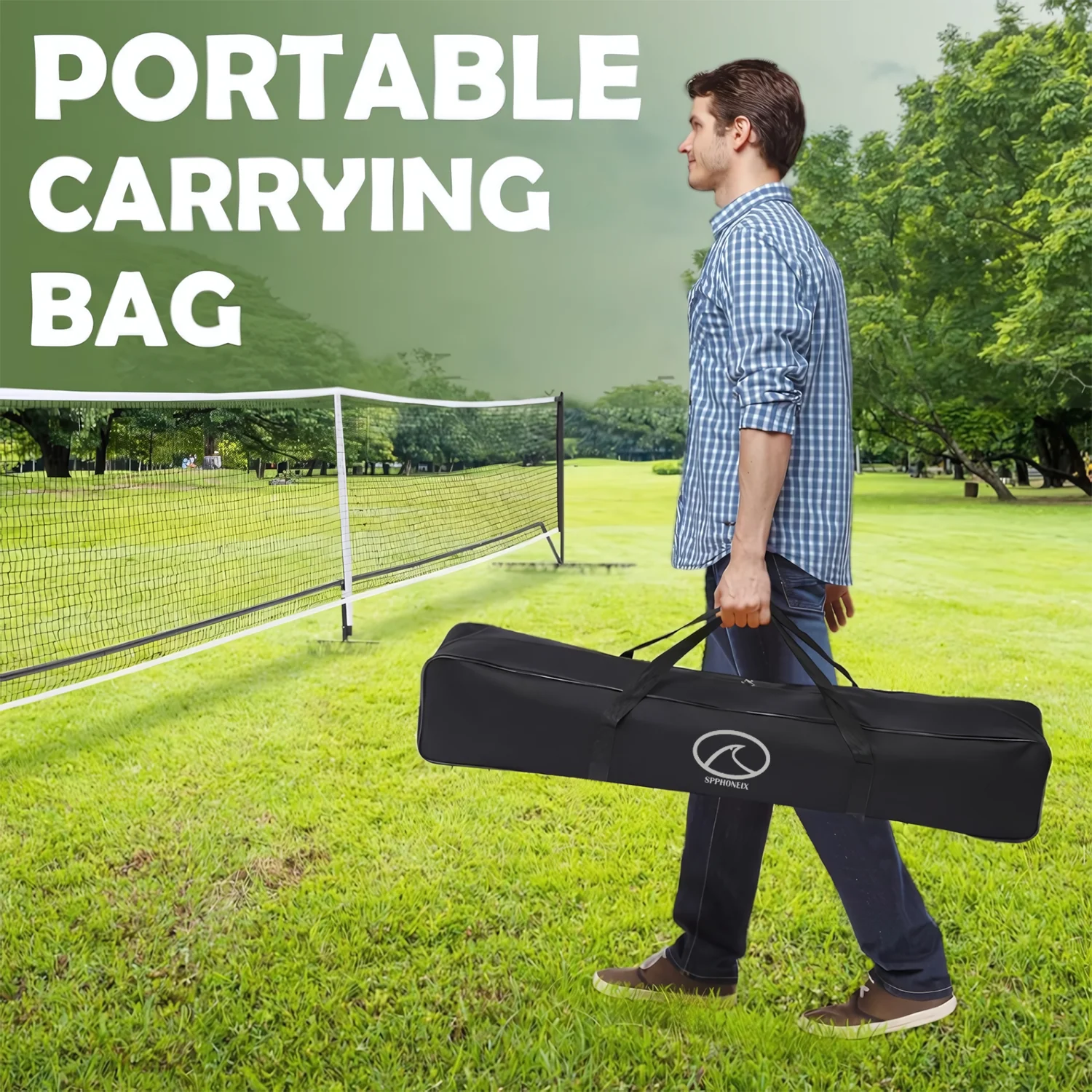 SPPHONEIX Pickleball Net Portable Equipment Pickle Ball Net for Outdoor Training Party - Image 5
