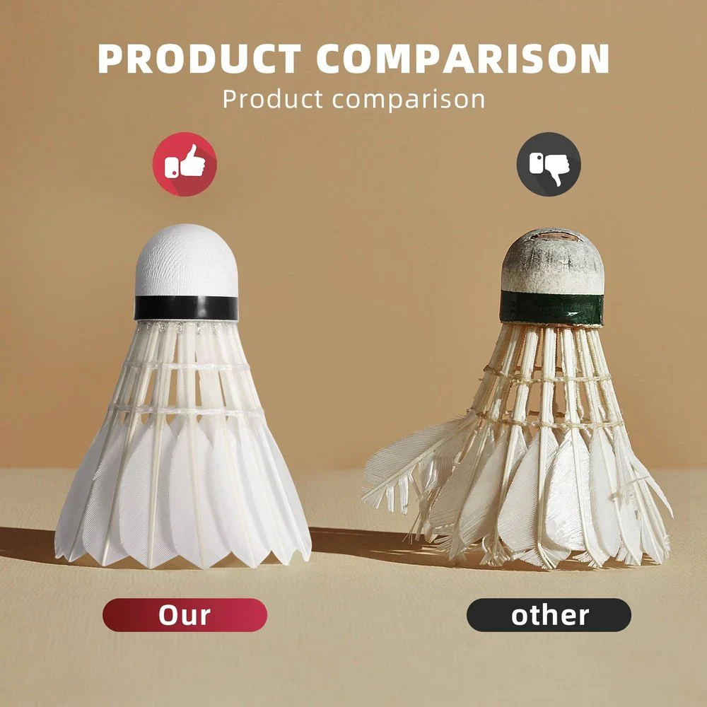 SPPHONEIX Purple Badminton Shuttlecocks Goose Feather Speed 78(Tournament LEVEL) - Image 11