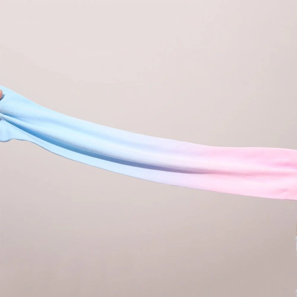 SPPHONEIX Summer Gradient Cooling Silk Arm Sleeves for Sun Protection - UV Resistant, Breathable Outdoor Cycling and Sports Arm Guards - Image 12