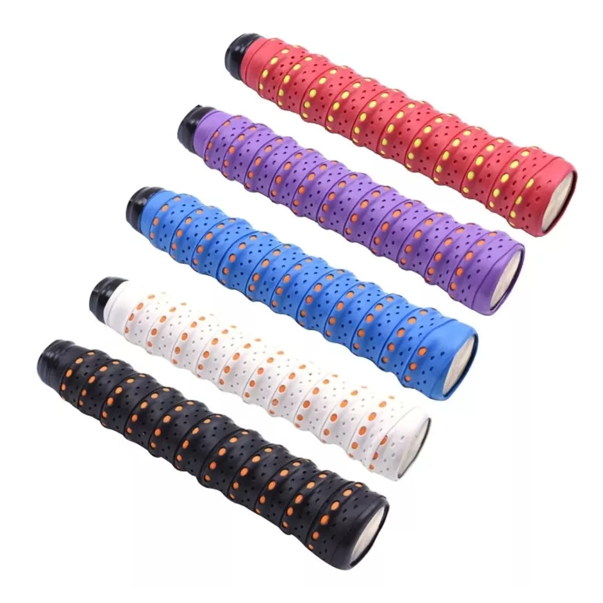 SPPHONEIX Two Color Memory EVA Keel Racket Grip Anti Slip Perforated Super Absorbent Tennis Overgrip Badminton Overgrip Pickleball Overgrip Various Sports Equipment Grip