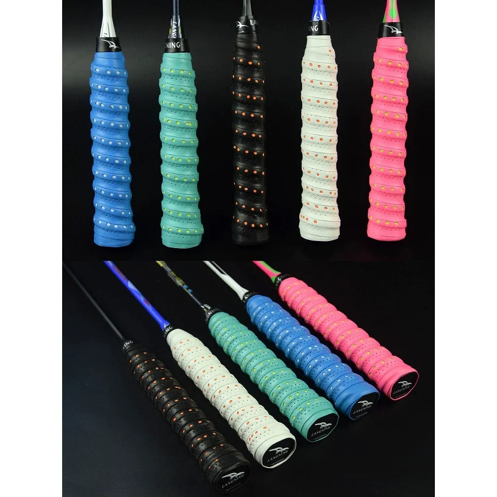 SPPHONEIX Two Color Memory EVA Keel Racket Grip Anti Slip Perforated Super Absorbent Tennis Overgrip Badminton Overgrip Pickleball Overgrip Various Sports Equipment Grip - Image 28