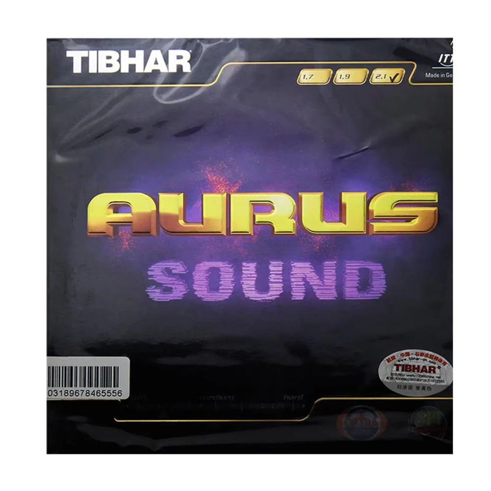 TIBHAR AURUS / SOUND / SOFT Genuine Table Tennis Rubber - Black