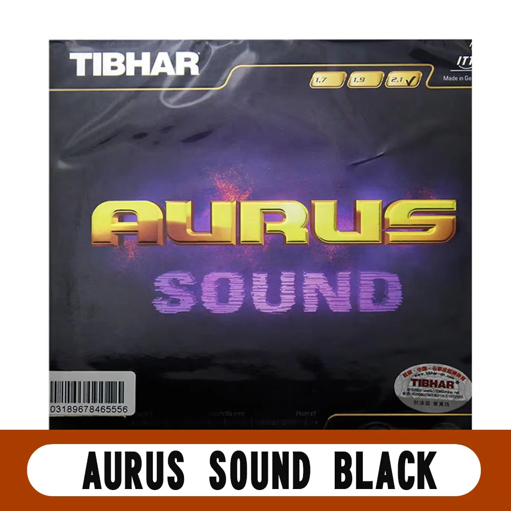 TIBHAR AURUS / SOUND / SOFT Genuine Table Tennis Rubber - Black - Image 11