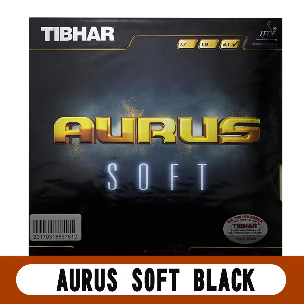 TIBHAR AURUS / SOUND / SOFT Genuine Table Tennis Rubber - Black - Image 9