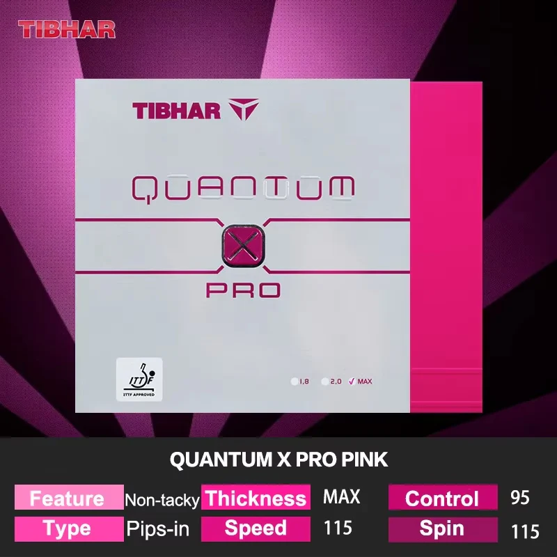 Tibhar Quantum X PRO Table Tennis Rubber - Blue - Image 10
