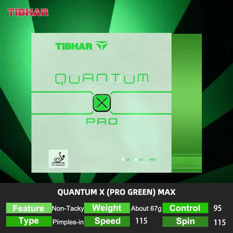 Tibhar Quantum X PRO Table Tennis Rubber - Blue - Image 8