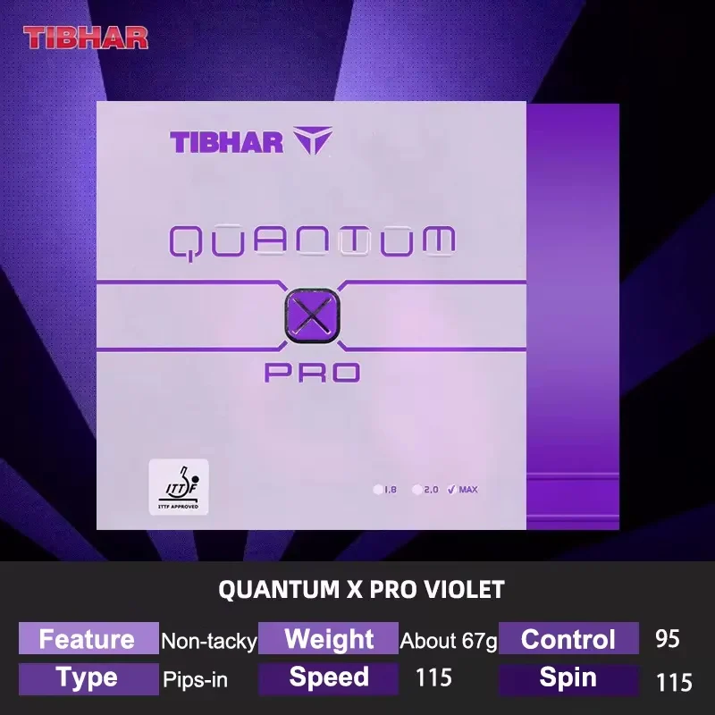 Tibhar Quantum X PRO Table Tennis Rubber - Blue - Image 9