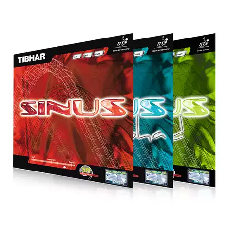 Tibhar Sinus Alpha Table Tennis Rubbr Rubber - Red