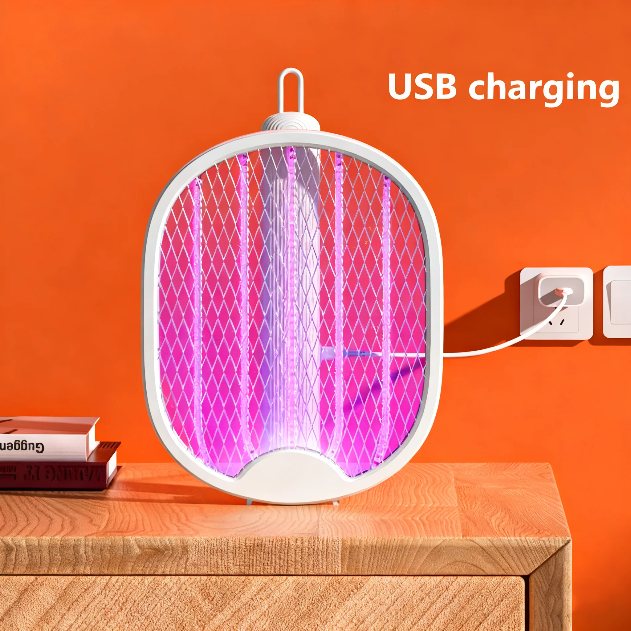 Electric Bug Zapper,Rechargeable Mosquito Killer,Mosquito Bat with Trap Lamp for Indoor and Outdoor - Image 5