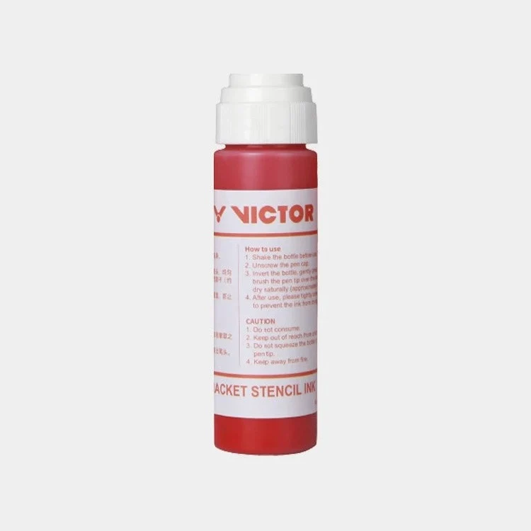 VICTOR Racket Stengil Ink AC026 Red Blue White Gold - Image 4