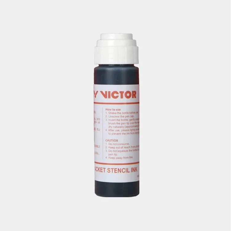 VICTOR Racket Stengil Ink AC026 Red Blue White Gold - Image 5
