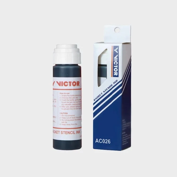 VICTOR Racket Stengil Ink AC026 Red Blue White Gold - Image 7