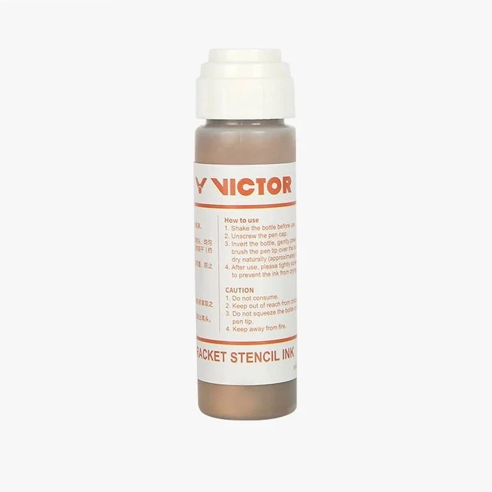 VICTOR Racket Stengil Ink AC026 Red Blue White Gold - Image 8