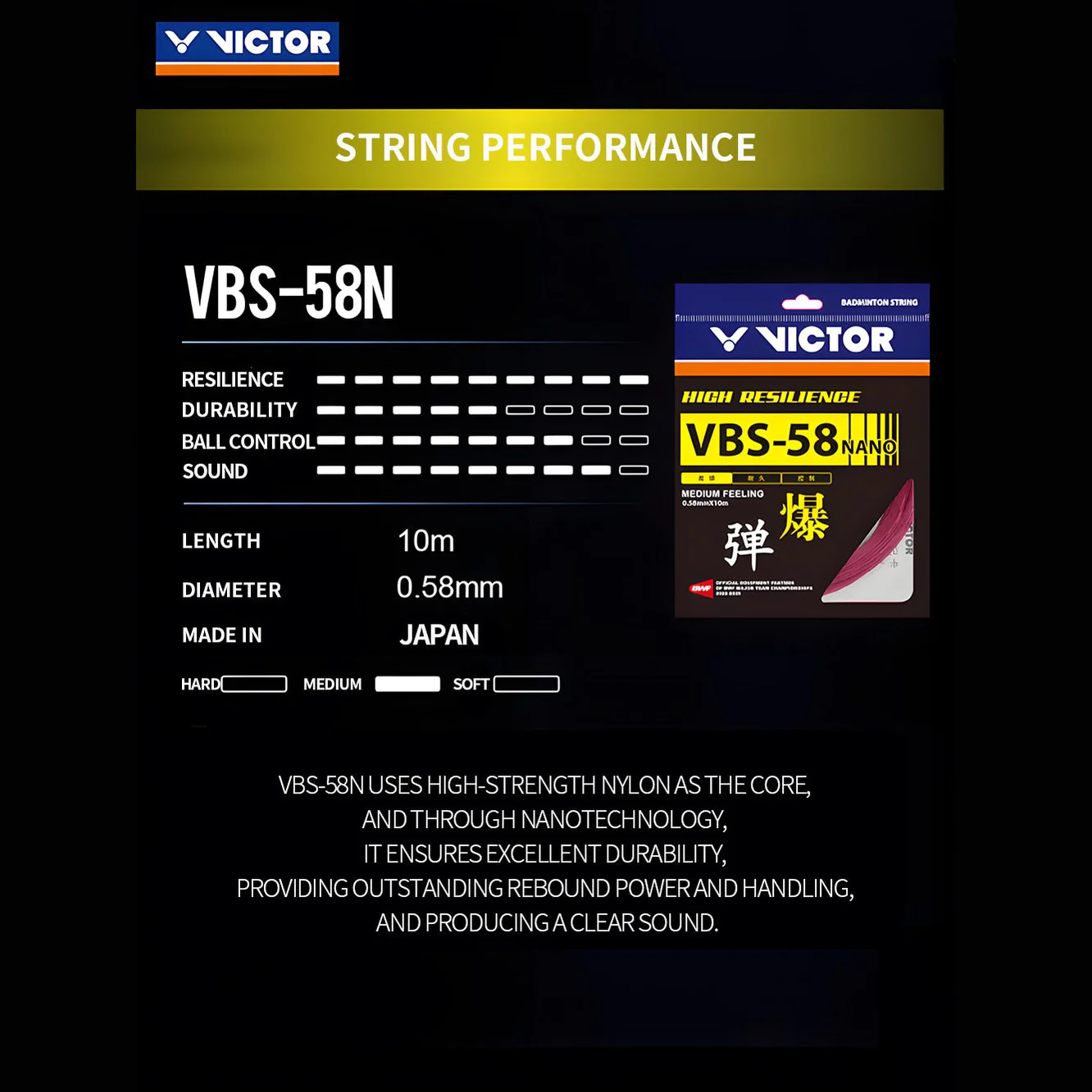 VICTOR VBS - 58 Badminton Stringing Service - Image 2