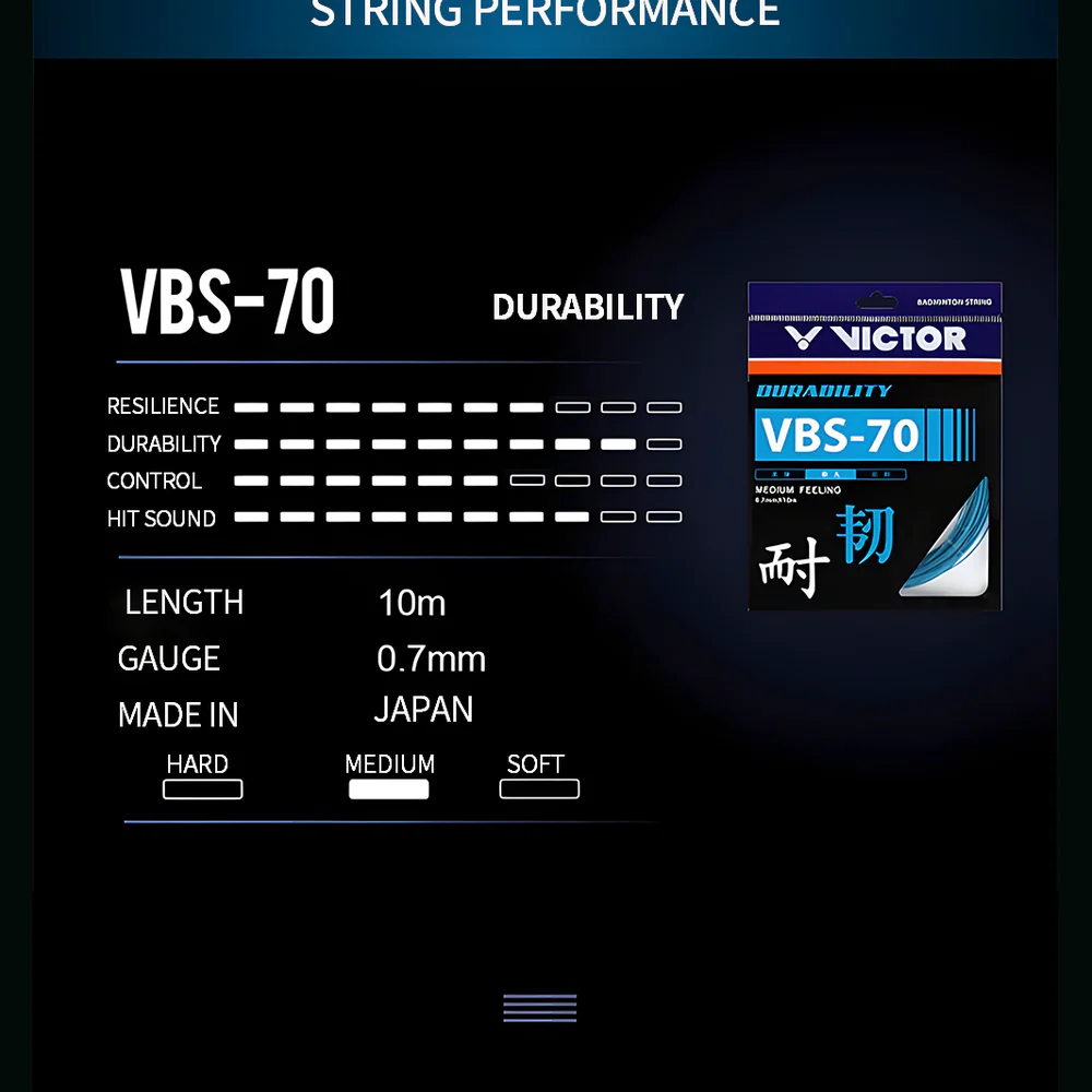 VICTOR VBS - 70 Badminton String - Image 4