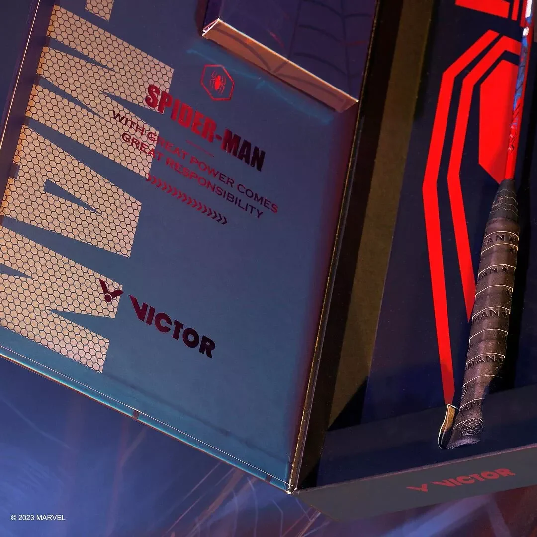 Victor x Spiderman Giftbox - VICTOR Unveils Spider-Man Themed Limited Racket Set - Image 4