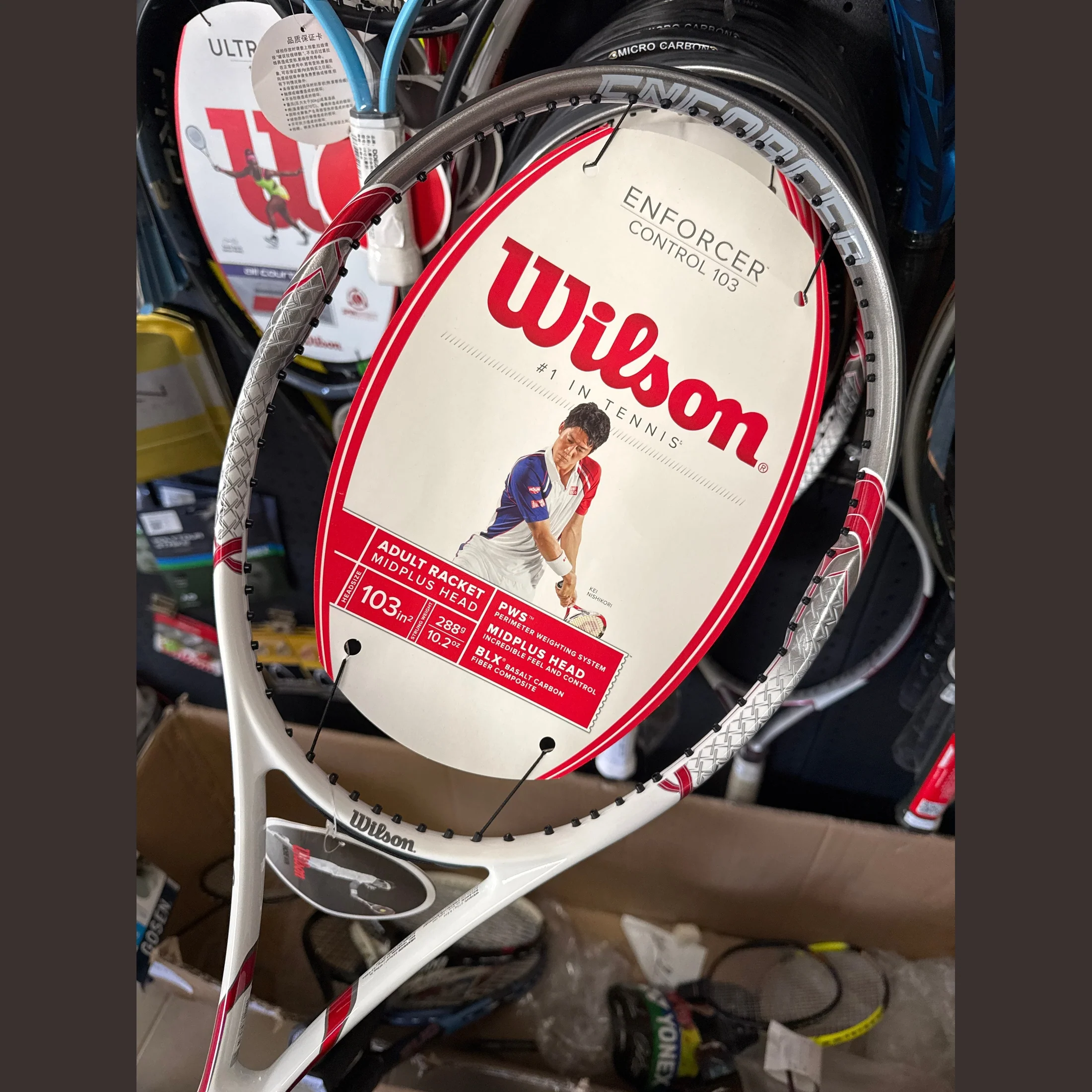 WILSON Enforcer Control 103 Tennis Racquet 2 Grip