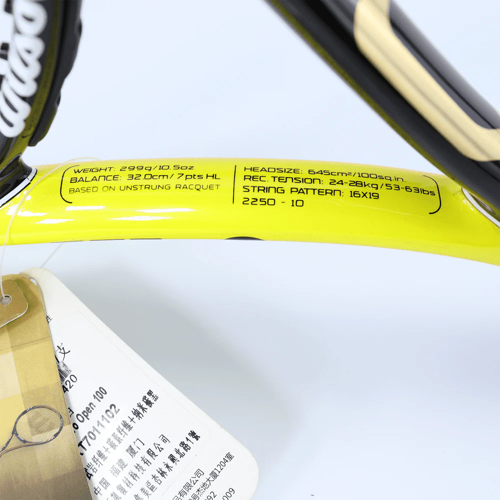 WILSON PRO Open 100 BLX Tennis Racquet 4 1/4 USL2 (Same Photo Conditon ) - Image 3