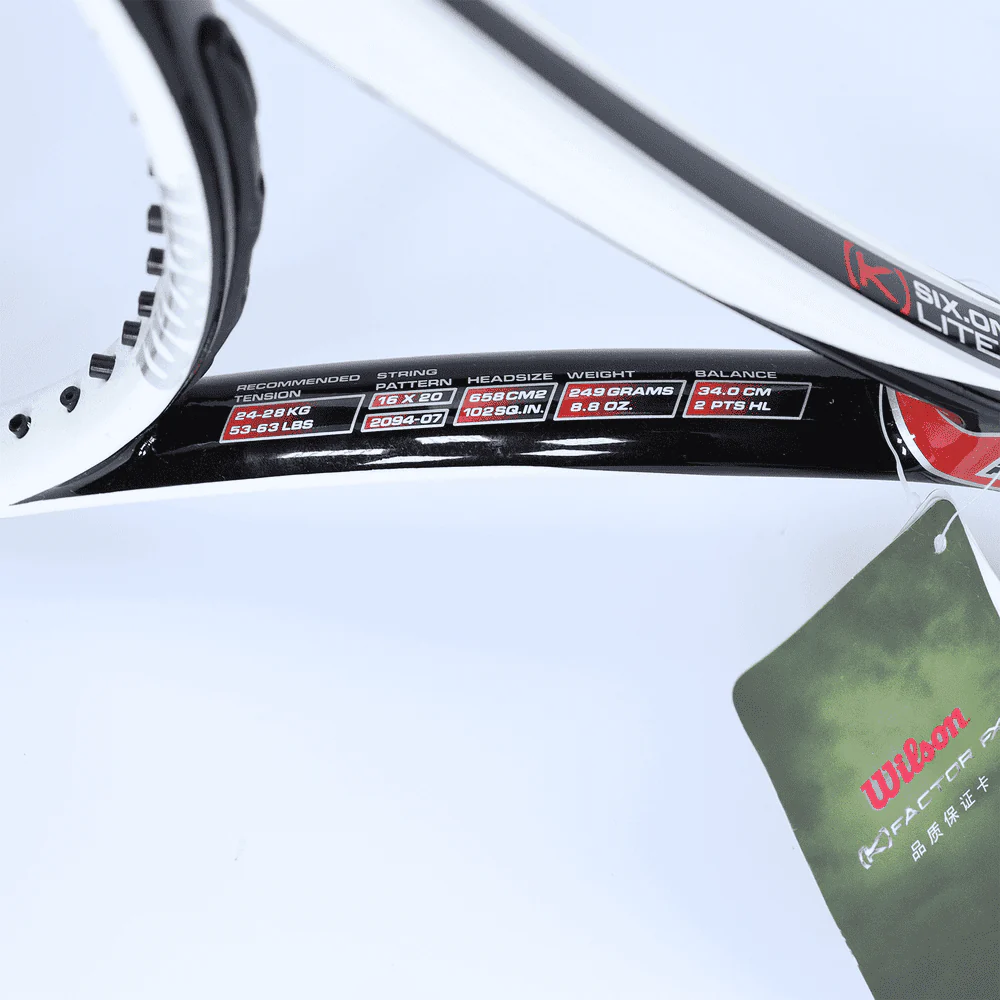 WILSON K Factor Six-One Lite 102 Tennis Racquet Grip Size 2 Weight 249G (Same Photo Condition) 2007 – 2009 - Image 5