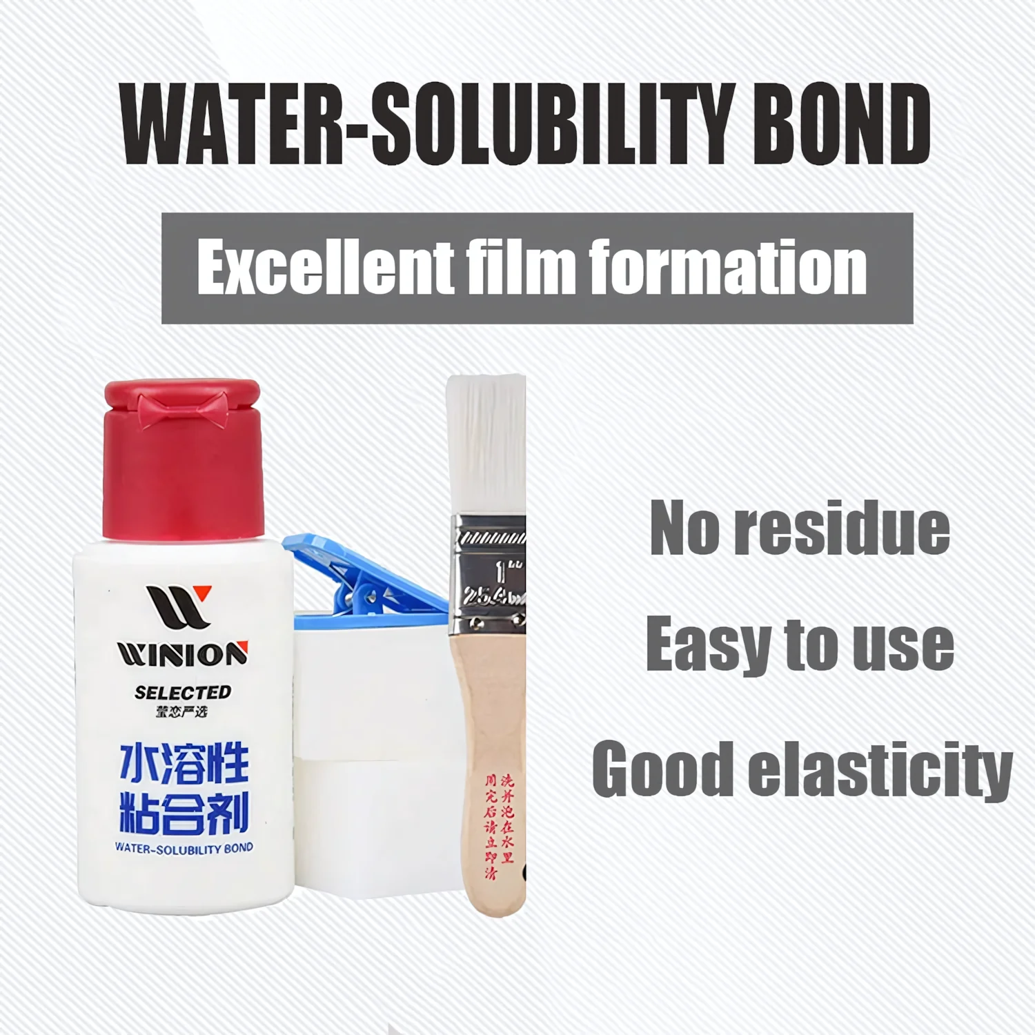 WINION Table Tennis Water Solubility Bond Glue (V.O.C Free) 40 ml For Table Tennis Rubber With Racket - Image 2