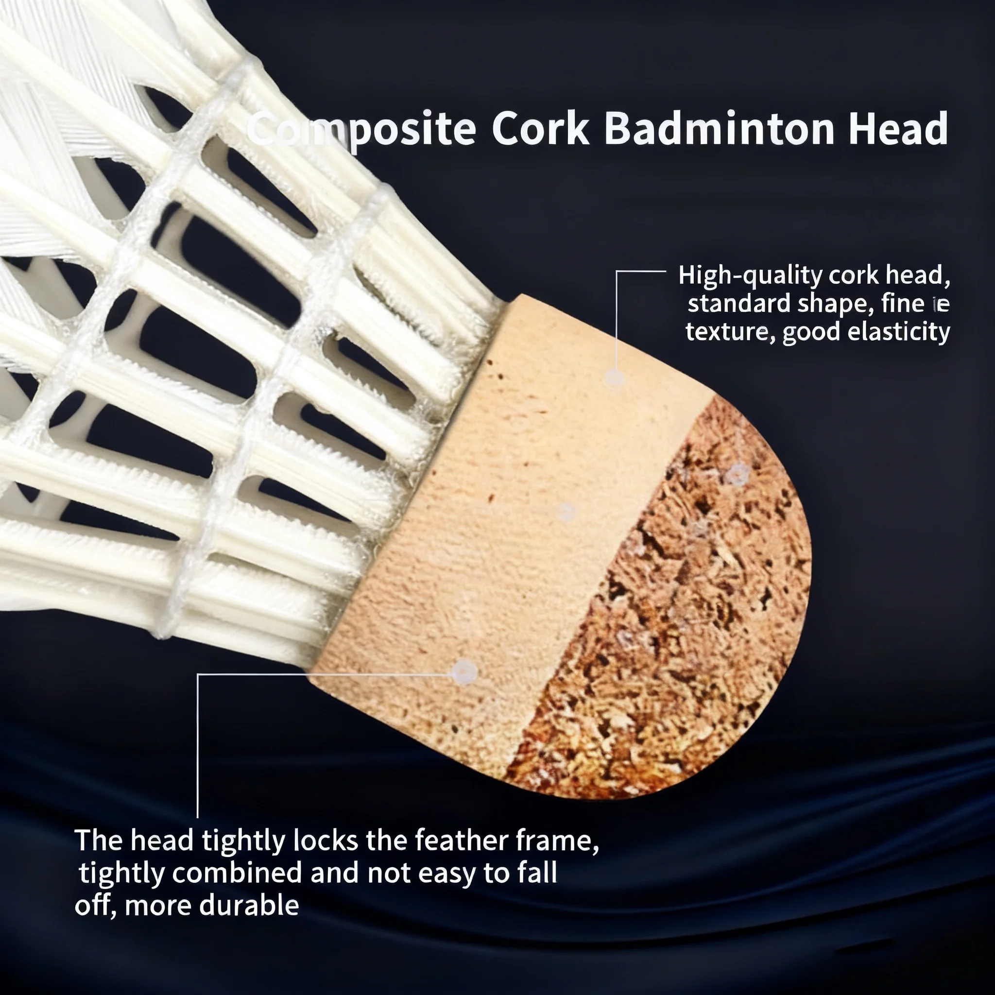 WONG 10 Badminton 12 PCS Duck Feather Badminton Shuttlecock - Image 3
