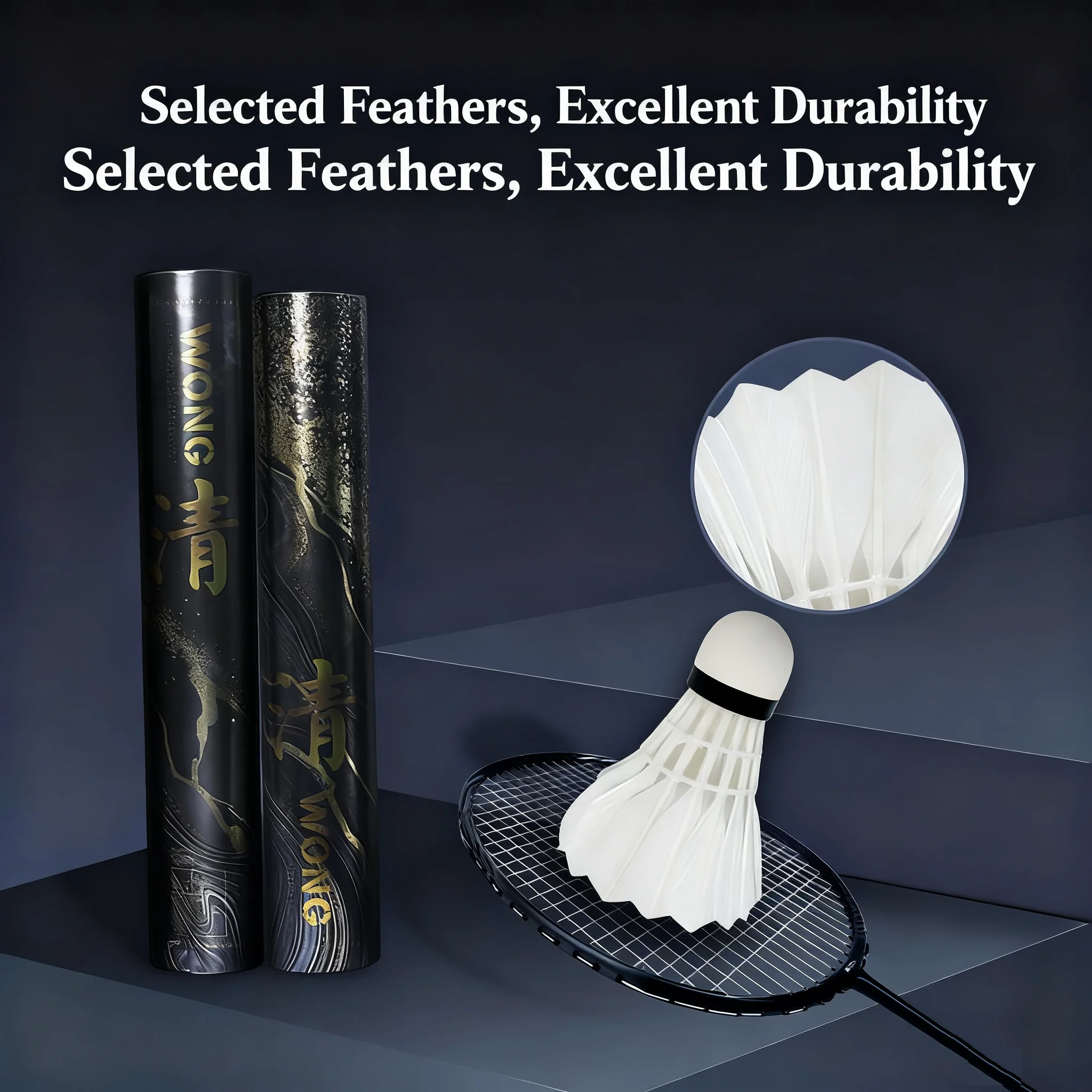 WONG 12 PCS SUPREME Badminton Duck Feather Badminton Shuttlecock - Image 3