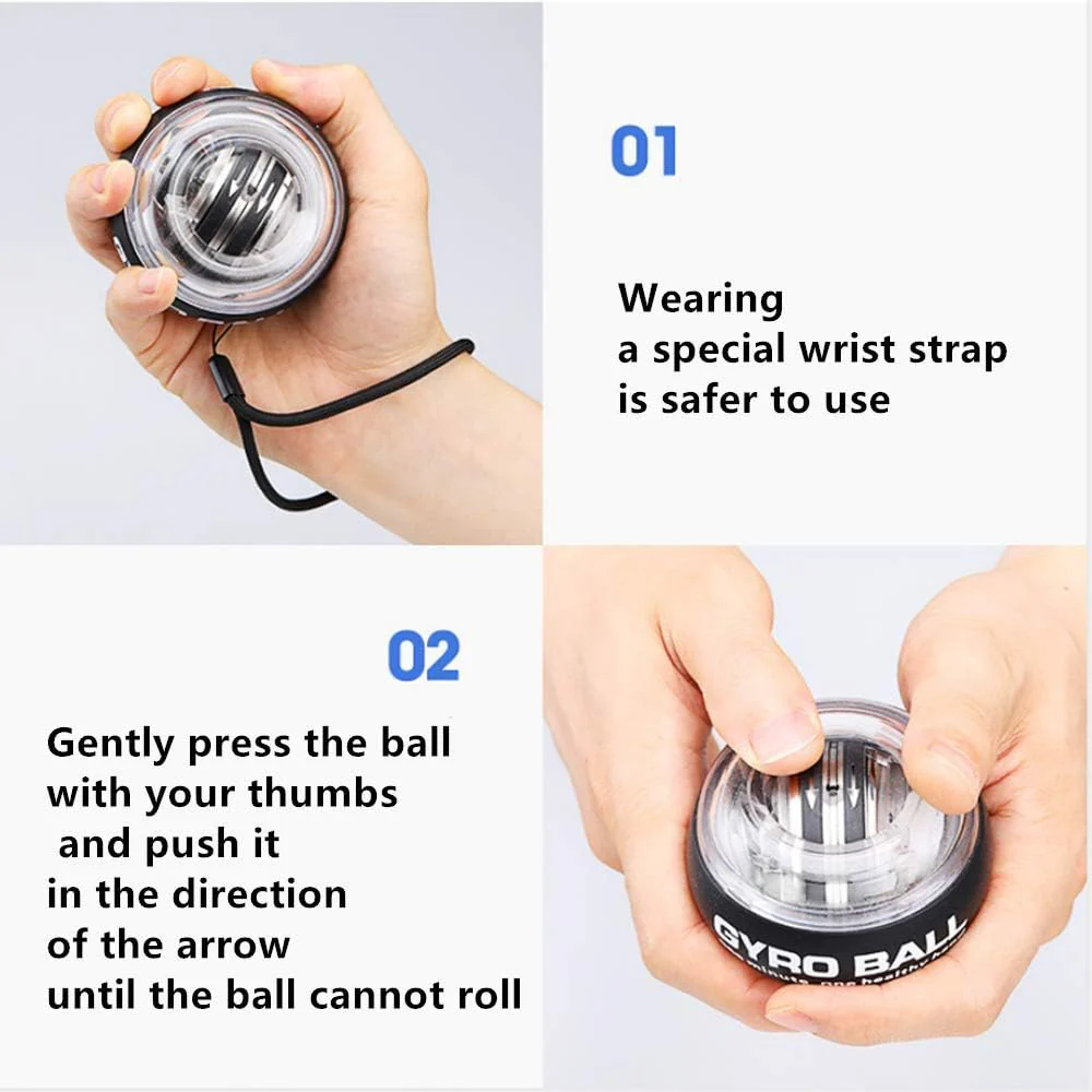 Wrist Power Ball Wrist Strengthener and Forearm Exerciser for Stronger Arm Fingers Wrist Bones - Image 7