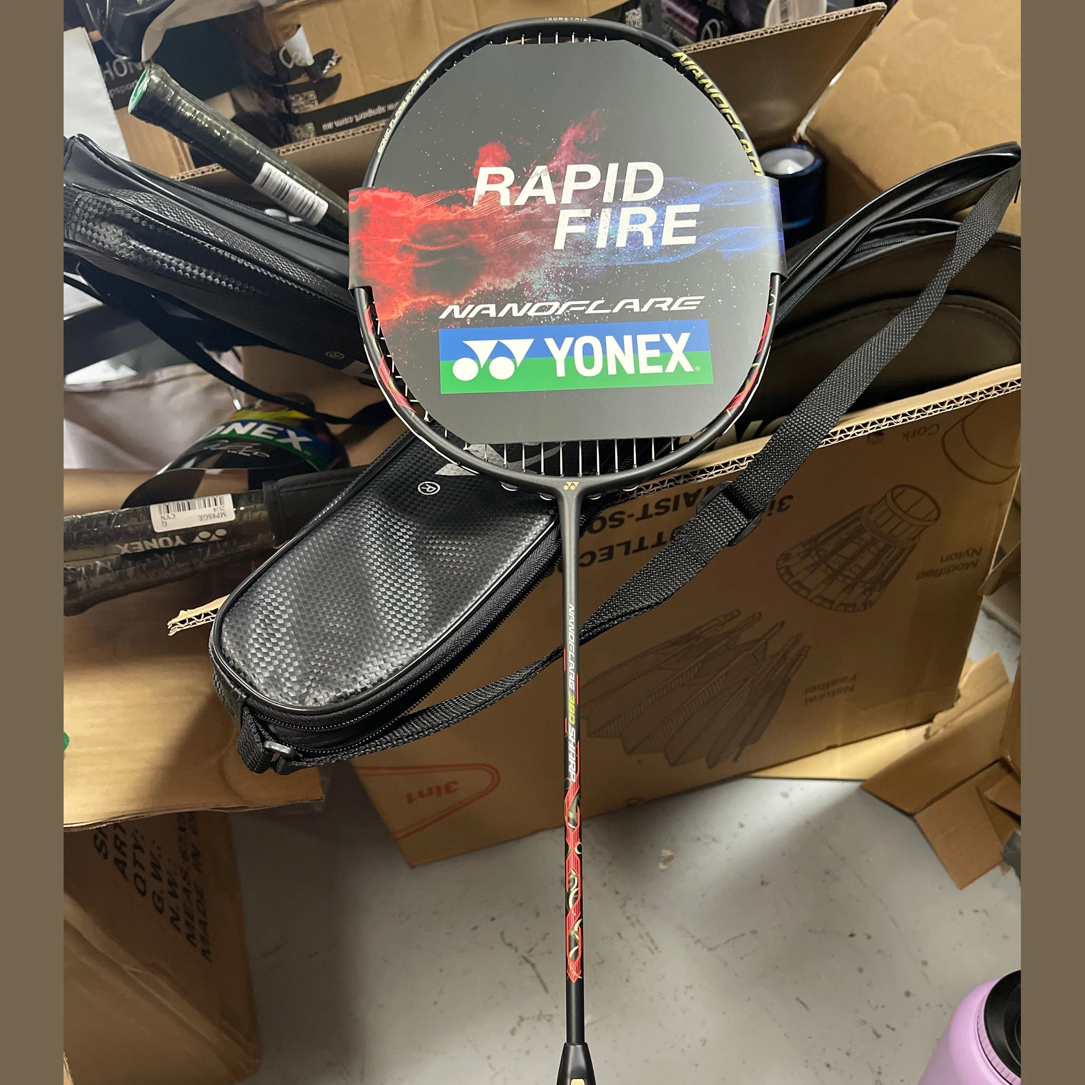 YONEX Nanoflare 380 Sharp Racket 3U5 NF-380SHGE Strung Badminton Racket - Image 3