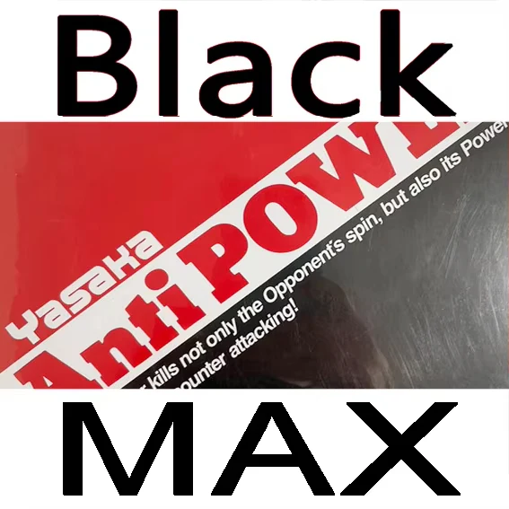 Yasaka Anti Power Table Tennis Rubber - black - Image 5