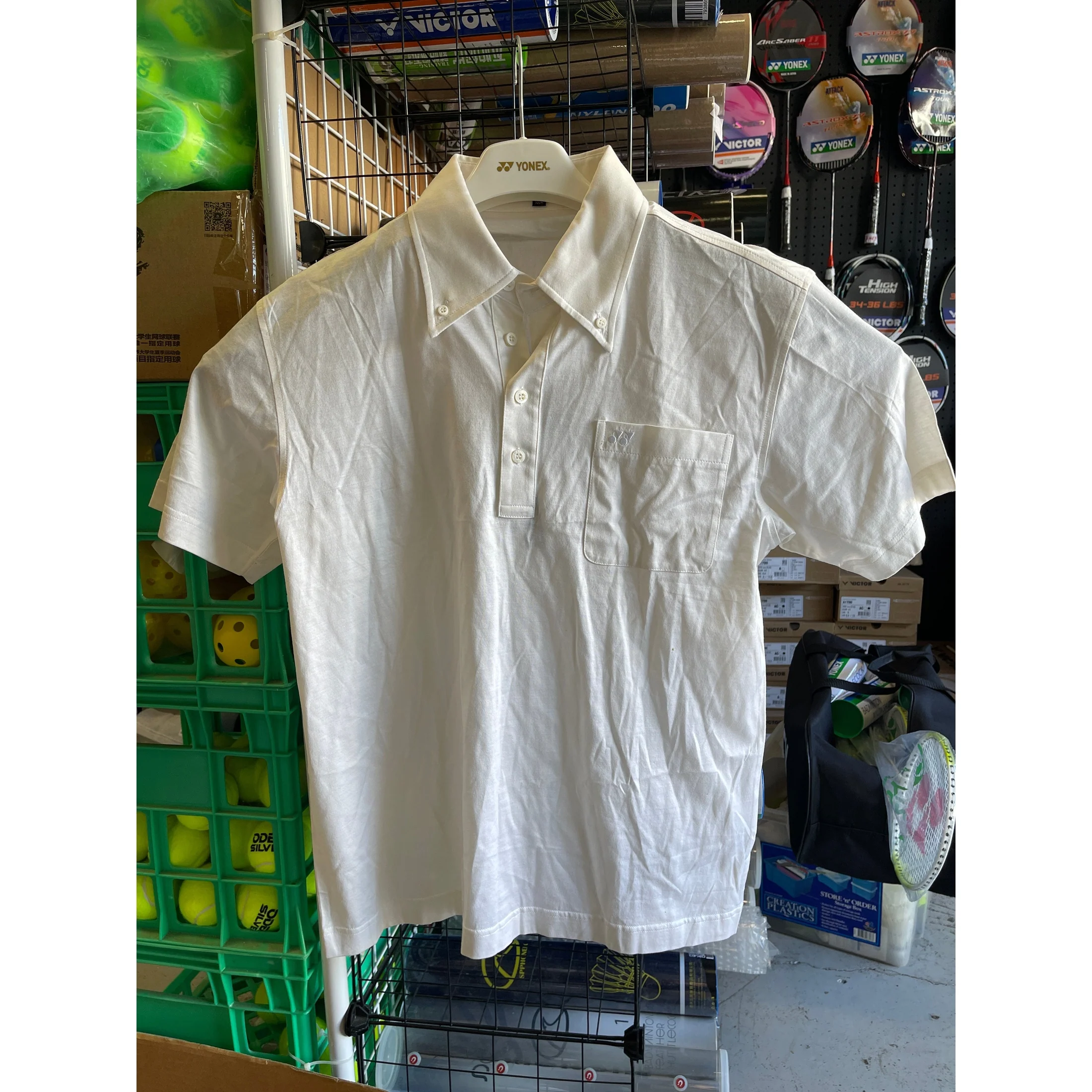 YONEX Sport short sleeve Knit T-Shirt White YC - 1017