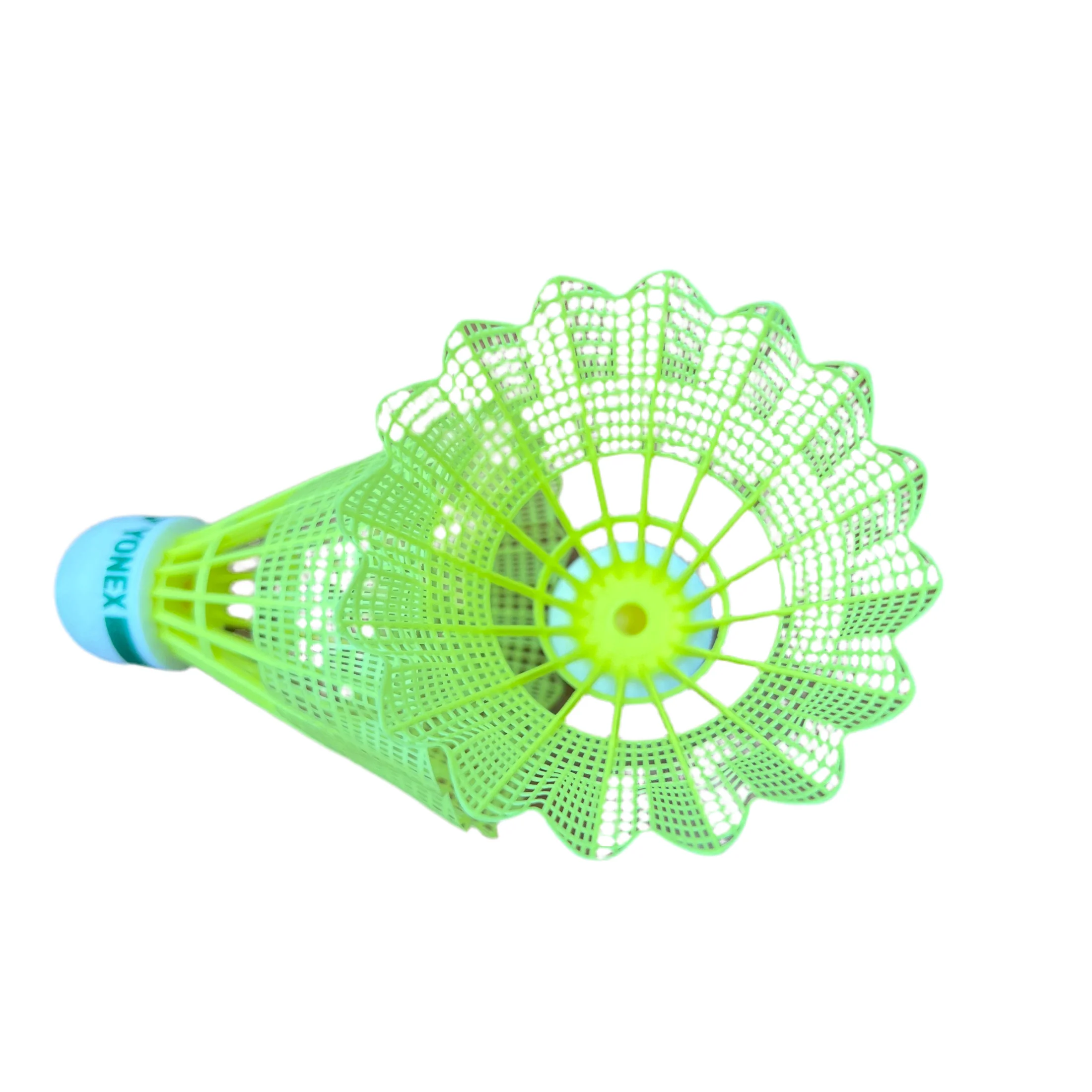 YONEX badminton Nylon Shuttlecock Yellow Green - Image 2